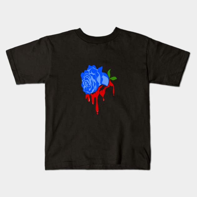 The Hermetic Order of the Blue Rose Kids T-Shirt by colouredwolfe11
